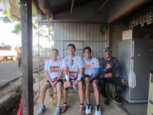 Wilmer, me, Joseph and Vahn at Km50 (photo courtesy of Ariel Pellejera)