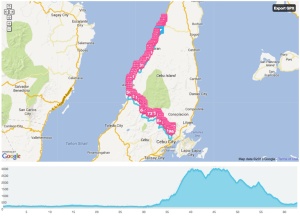 Race route & elevation profile (Source: www.dailymile.com)